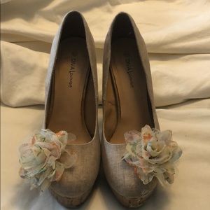 High Heels with Flower Accent